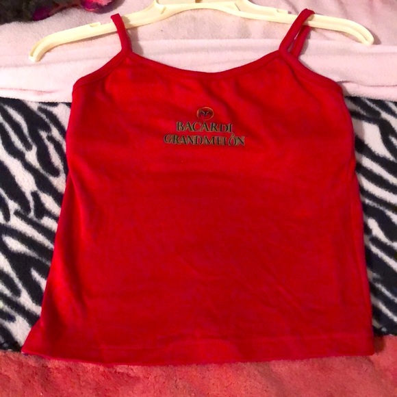 NWOT Barcardi Grandmelon  red tank top with built in shelf bra . Brand new! - Picture 1 of 10
